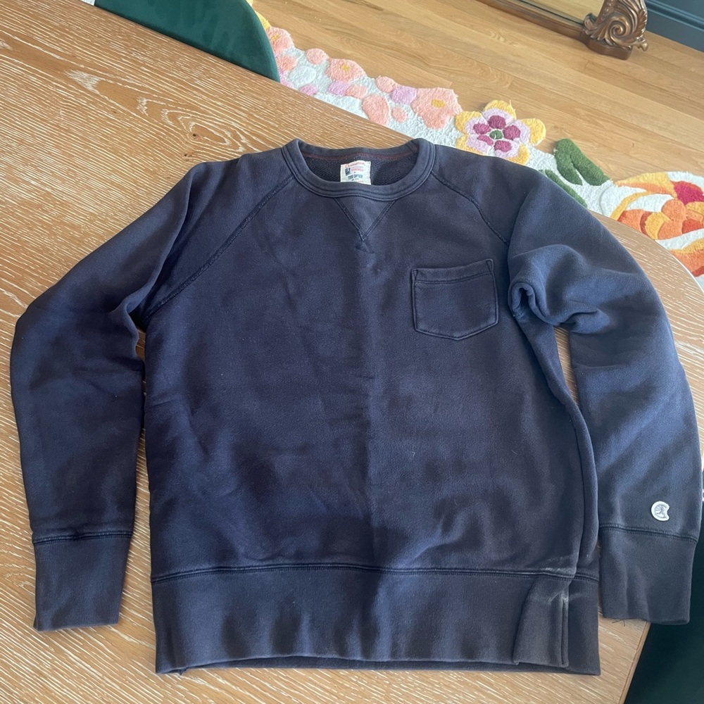 Champion Men's Navy Crewneck Sweater TODD SNYDER